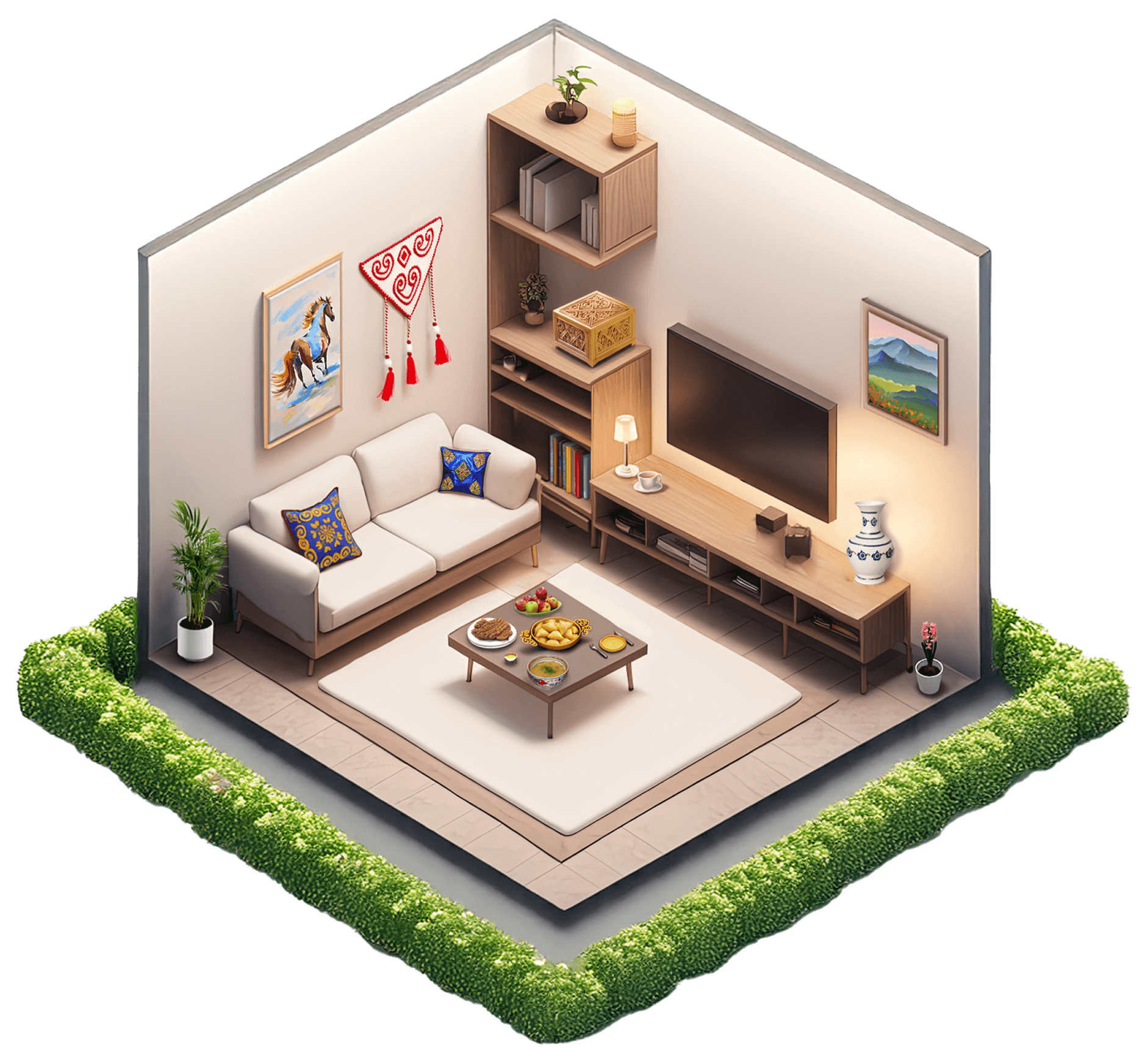 Уютная квартира готовая к Новому году